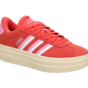 ADIDAS WOMENS VL COURT BOLD SNEAKER - Red